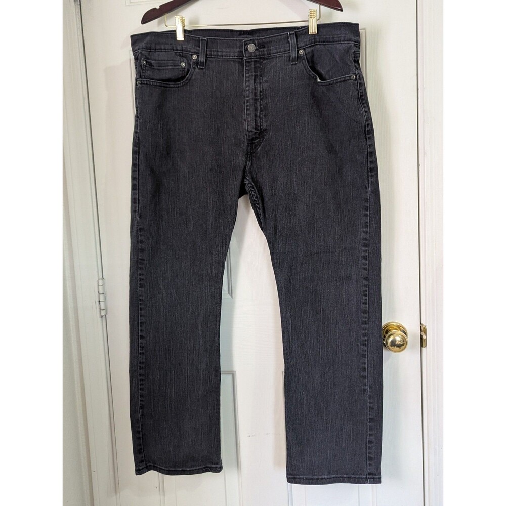 Levis 559 Jeans Mens 40x30 Black Denim Relaxed Straight Casual Classic Normcore